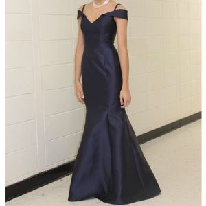 Navy trumpet style dress